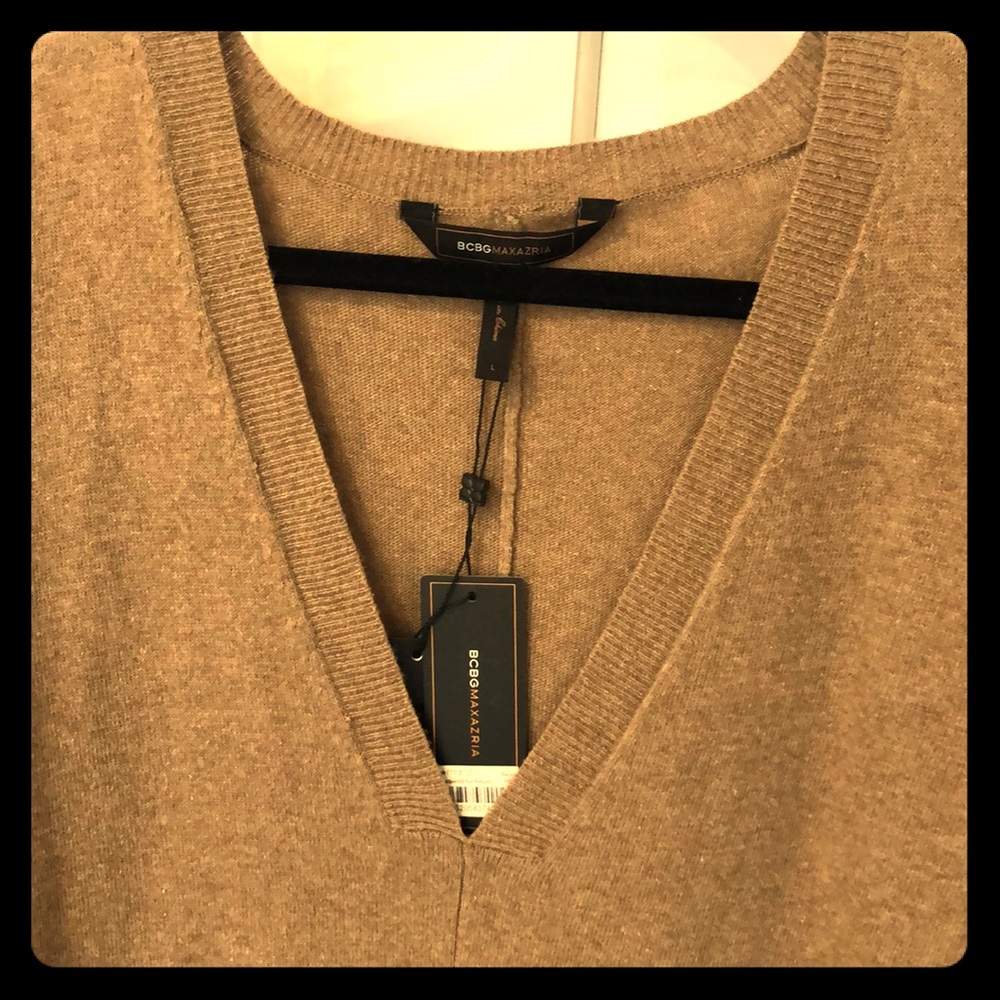 BCBG oversized camel sweater